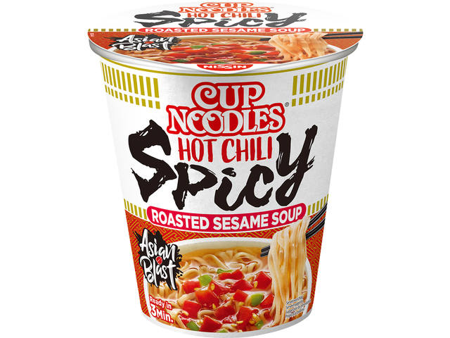 NOODLES NISSIN HOT CHILI SPICY CUP 1