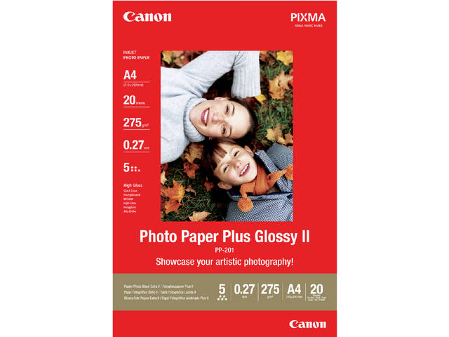 FOTOPAPIER CANON PP-201 A4 275GR GLANS 1